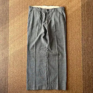 50s 고마시오 슬랙스 vintage 코튼 (검색: 블랙 샴브레이)