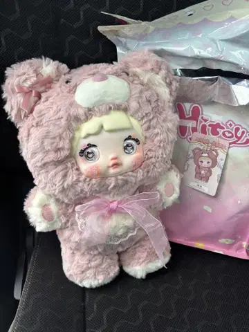 nommi 오야스미곰 시리즈 400% 옅은 핑크 반월 노미짱