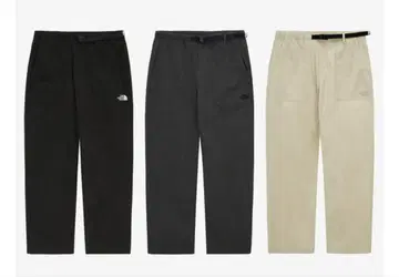 THE NORTH FACE 코튼 테이퍼드 팬츠 블랙