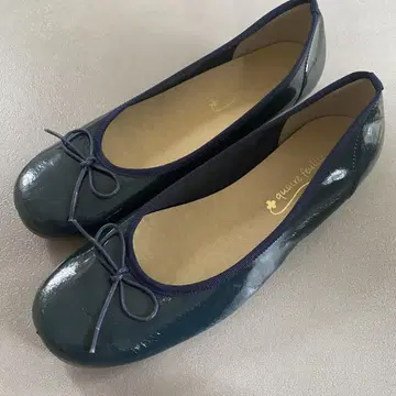 quatore feuilles 발레 슈즈 네이비 그린 38
