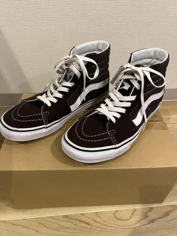 Vans 하이컷 스니커즈 브라운