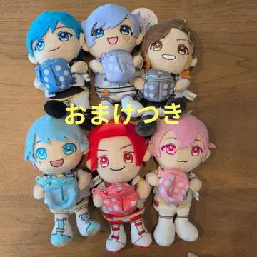 이레이스 덤 포함 파우치 키링 봉제 인형 6체 세트