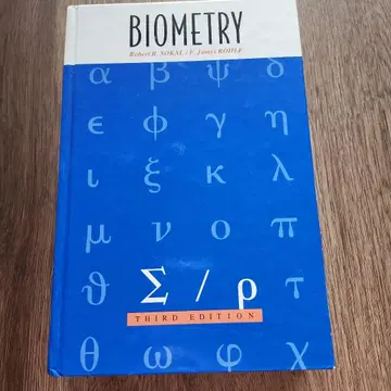 biometry 제3판 Robert R. Sokal 생물 통계