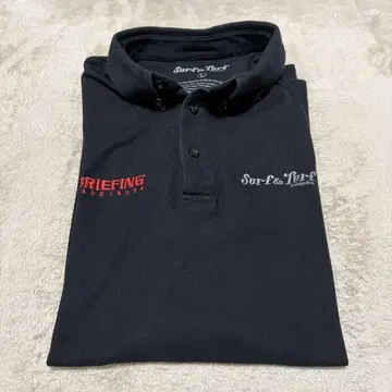 BRIEFING Surf & Turf 피케 셔츠 블랙