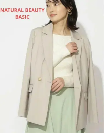 NATURAL BEAUTY BASIC 더블 브레스트 자켓 M