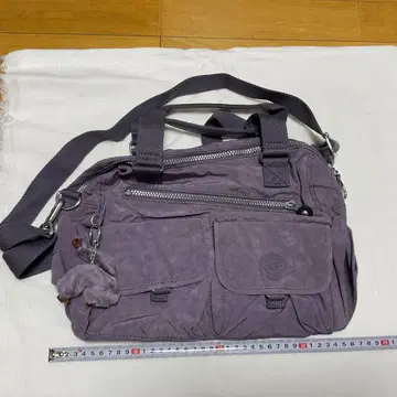 Kipling 나일론 퍼플 숄더백