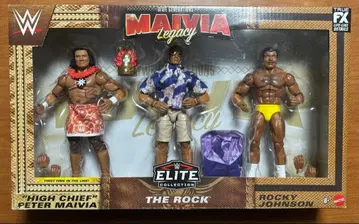 더 락 MAVIA LEGACY WWE 마텔 엘리트 피규어 3개