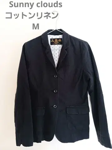 펠리시모 써니클라우드 블랙 코튼 린넨 자켓 M