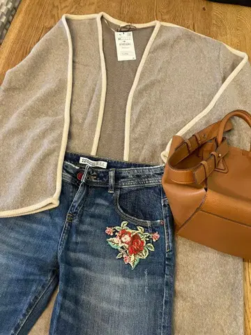 ZARA 울 혼방 가디건 M 사이즈