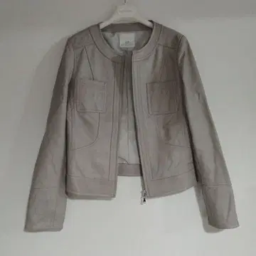 1st avenue 퍼스트 애비뉴 램스킨 노카라 자켓