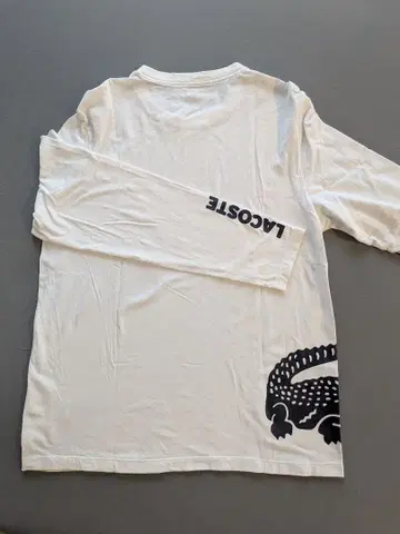 LACOSTE 긴팔 T셔츠 화이트