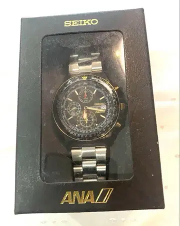 새상품 SEIKO x ANA 콜라보 손목시계 쿼츠 크로노그래프 데이트