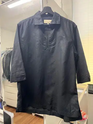 The DUFFER of ST. GEORGE 블랙 스키퍼 셔츠 S