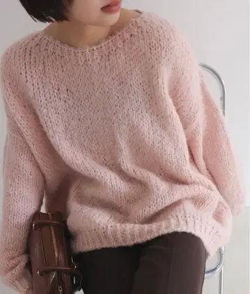 택 포함 미사용 새상품 트리코트 지니마르크 SLOBE 별주 PO KNIT