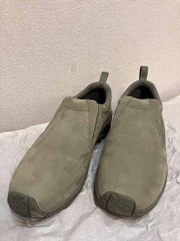 새상품급 MERRELL 스웨이드 슬립온 슈즈 올리브 그린