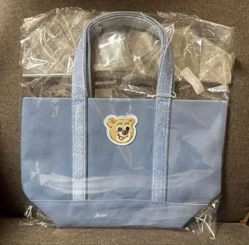 러브리 바이 페이러 와펜 토트백 스몰 올드 테디 라이트 블루