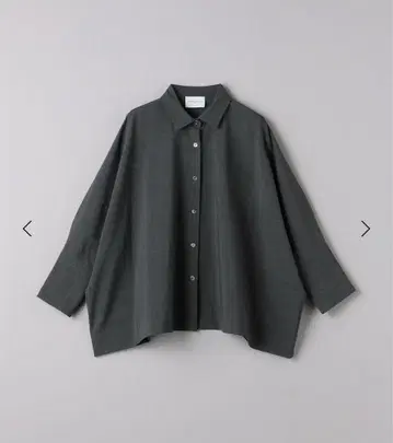 UNITED ARROWS 돌먼 슬리브 셔츠 그레이