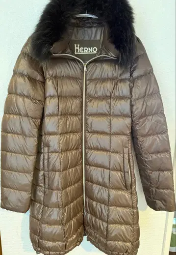 Herno 브라운 다운 자켓