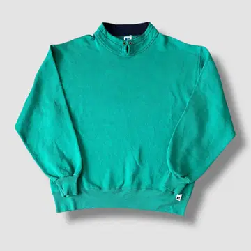 90s USA RUSSELL 러셀 하프 지퍼 맨투맨 그린