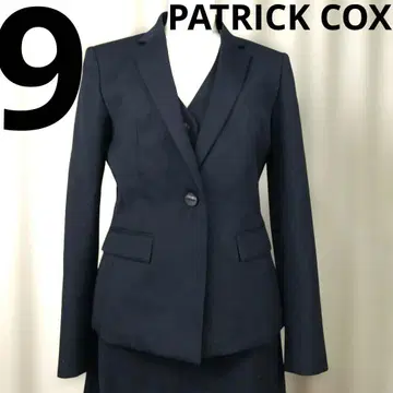 PATRICK COX [ 9호 ] 네이비 스트라이프 스커트 포멀 A4