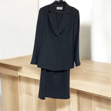 FIGO 다크 그레이 오버롤 스커트 자켓 수트