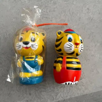 센슈 은행 호랑이 피규어 2개 세트