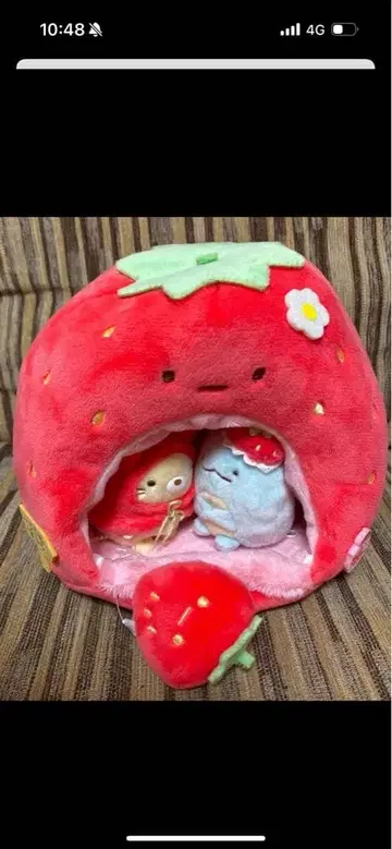스미코구라시 딸기 집 테노리 봉제 인형