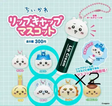 치이카와 (먼작귀) 립 캡 마스코트 총 4개