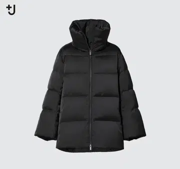 새상품급 UNIQLO +J 다운 볼륨 자켓 질 샌더 블랙 S