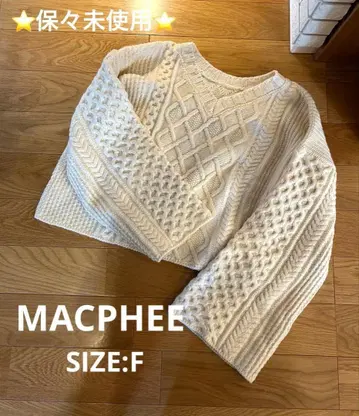 거의 미사용 맥피(MACPHEE) 케이블 니트_SIZE:F