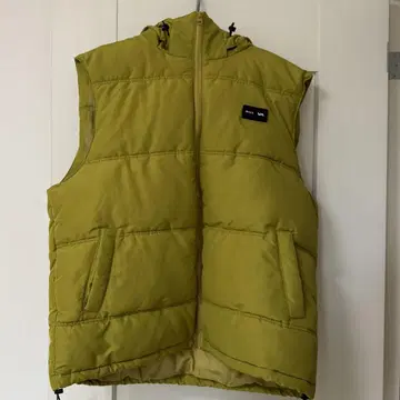 RVCA 다운 베스트 카키