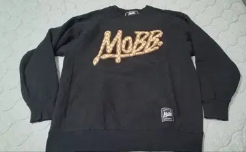MOBB 모브 트레이닝복 맨투맨 로고 XL 블랙 모노그램
