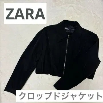 [새상품급] ZARA 크롭 자켓 블랙 숏