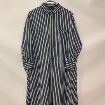 Spick & Span 스트라이프 셔츠 원피스