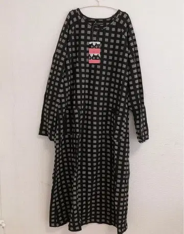 두꺼운 원단 마타노 아츠코 파자마 룸웨어 원피스 LL