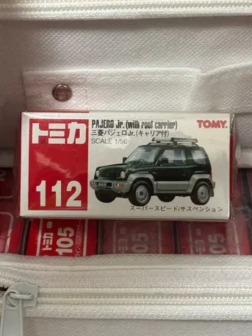단종 토미카 112 미쓰비시 파제로 Jr. 커리어 부착 미사용