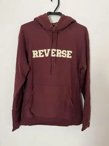 A.P.C. 버건디 REVERSE 후드티 S