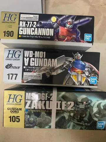 건담 프라모델 1/144 RX-77-2 건캐논 외 3체 세트