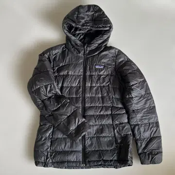 patagonia 후드 부착 블랙 다운 자켓
