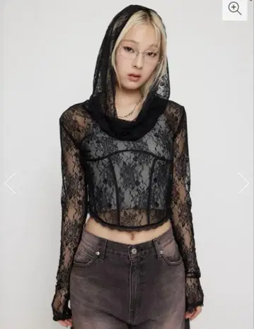SEIRA x LAGUA LACE HOODIE 세이라 레이스 후디