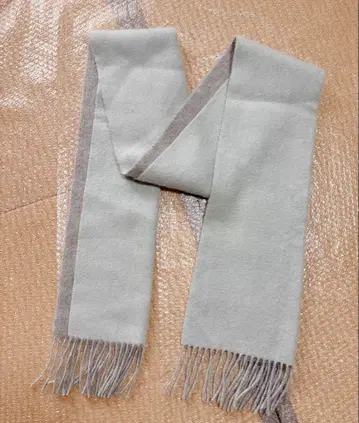 Eds Cashmere 머플러 캐시미어 100% 그레이/민트