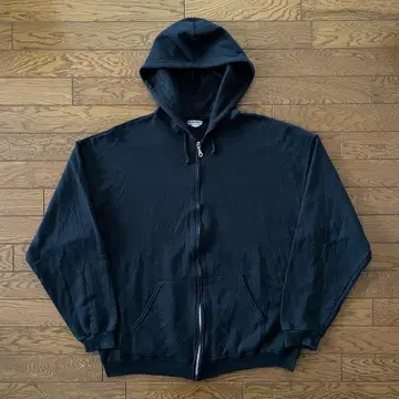 JERZEES 지퍼 후드티 블랙 무지 XL
