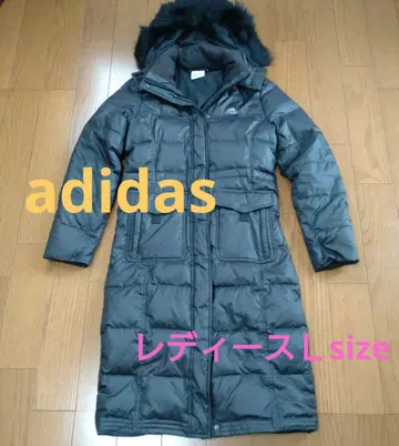 후드 부착 롱 블랙 다운 자켓