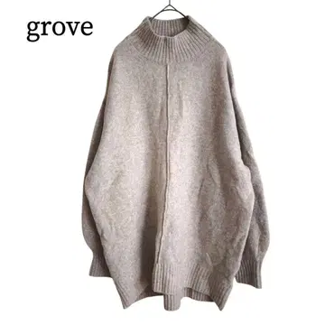 2339 새상품급 grove/그로브 하이넥 부드러운 니트 풀오버 L
