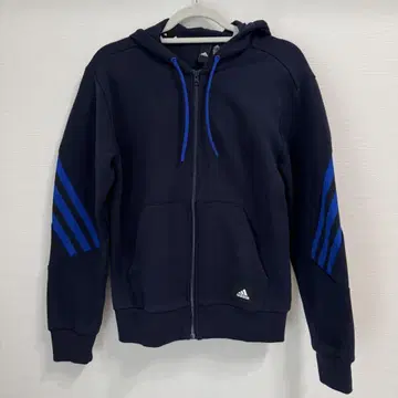 adidas 네이비 풀 집업 후드티