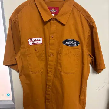 Dickies 반팔 셔츠 브라운