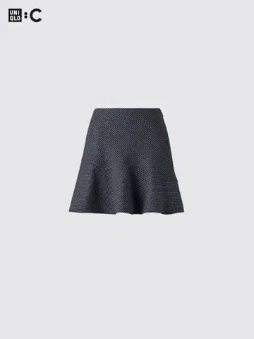 [ 새상품 ] UNIQLO:C 트위드 플레어 스코트