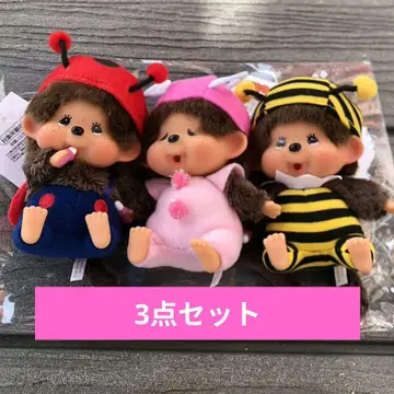 몬치치 얼굴 커짐 SS 키체인 꿀벌 무당벌레 나비