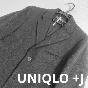 유니클로+J [새상품급] 다크 브라운 체스터 코트 롱 울 80% S