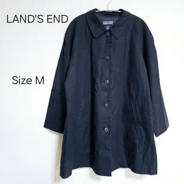 LAND'S END 랜즈 엔드 블랙 스텐카라 코트 사이즈 M